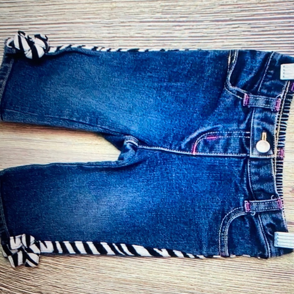 Gymboree Zebra Striped Jeans size 6-12
